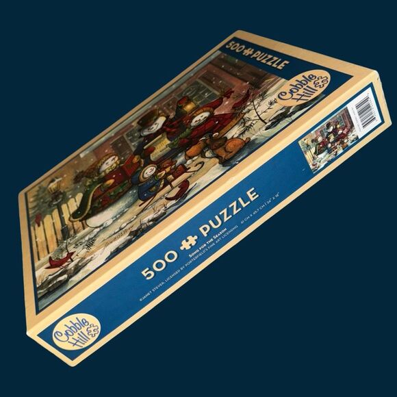 Cobble Hill Song for The Season Puzzle Snowman Caroling 500 PC - Picture 5 of 6